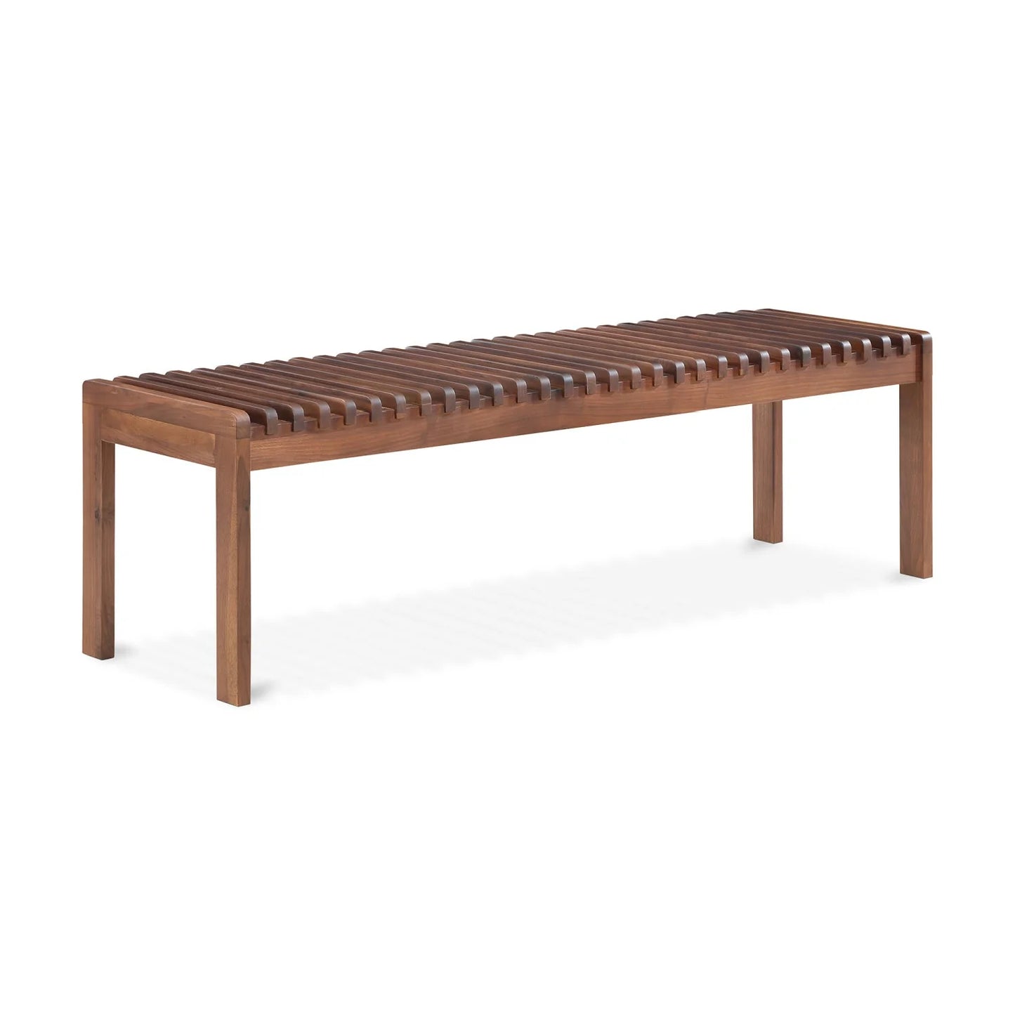 Luxury Solid Wood Slatted Bench European Style for Villa