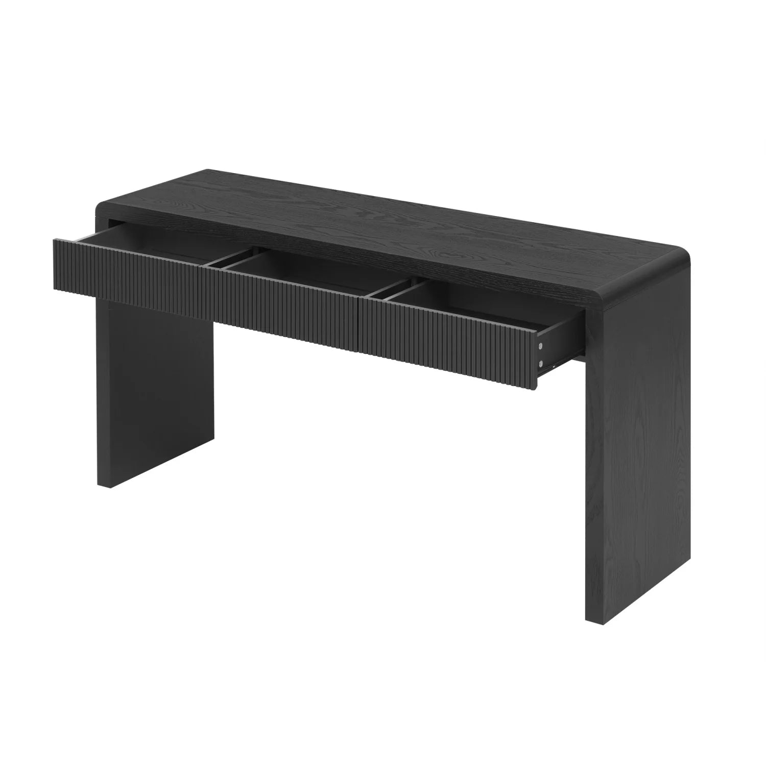 Luxury Solid Wood Veneer Console Table Modern Italian Style for Villa