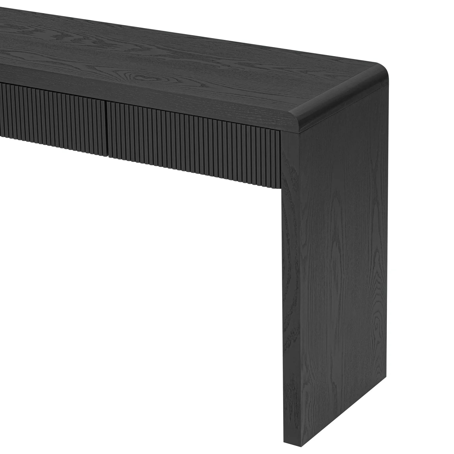 Luxury Solid Wood Veneer Console Table Modern Italian Style for Villa