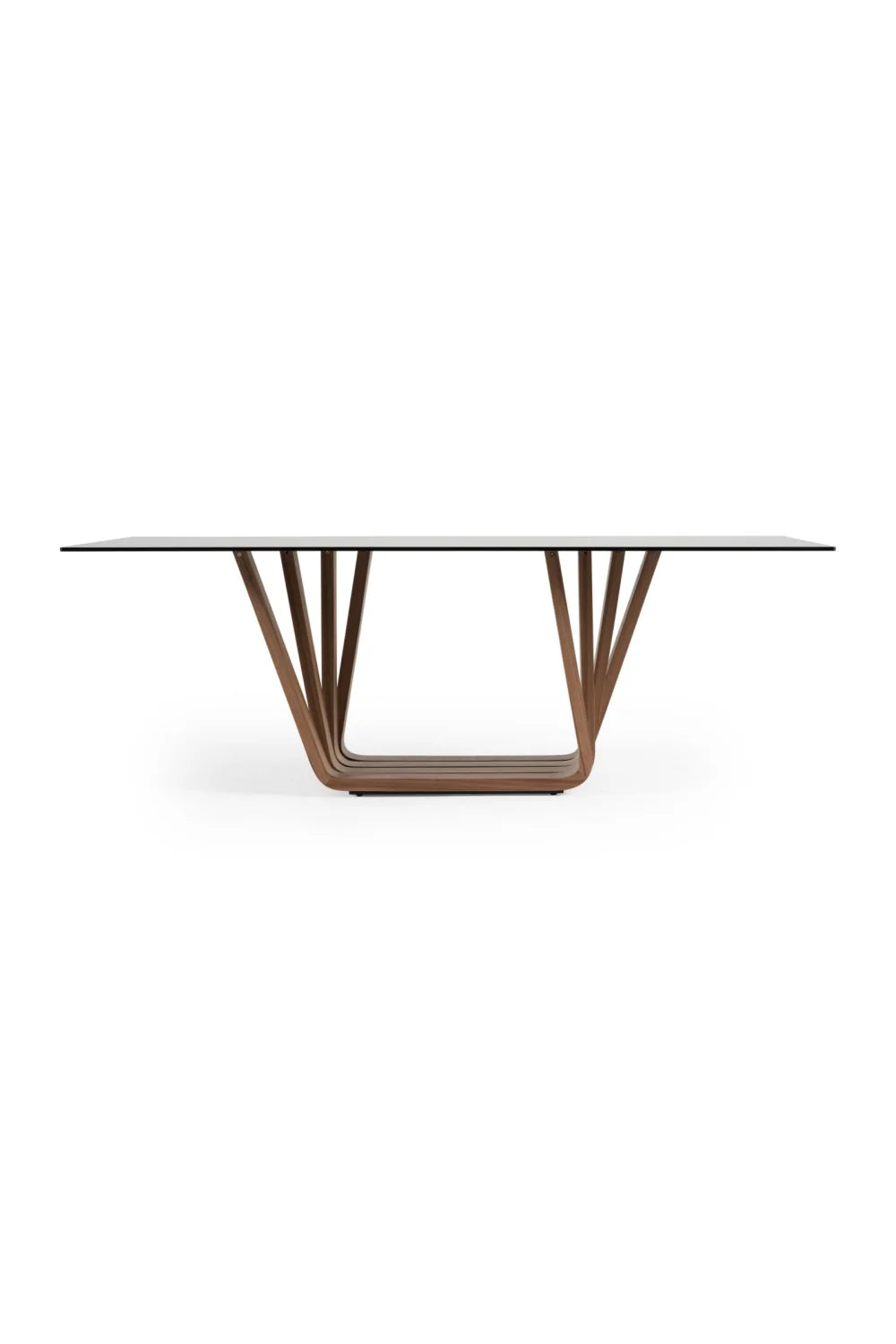 Luxury Solvang Glass Dining Table Modern Italian Style for Villa