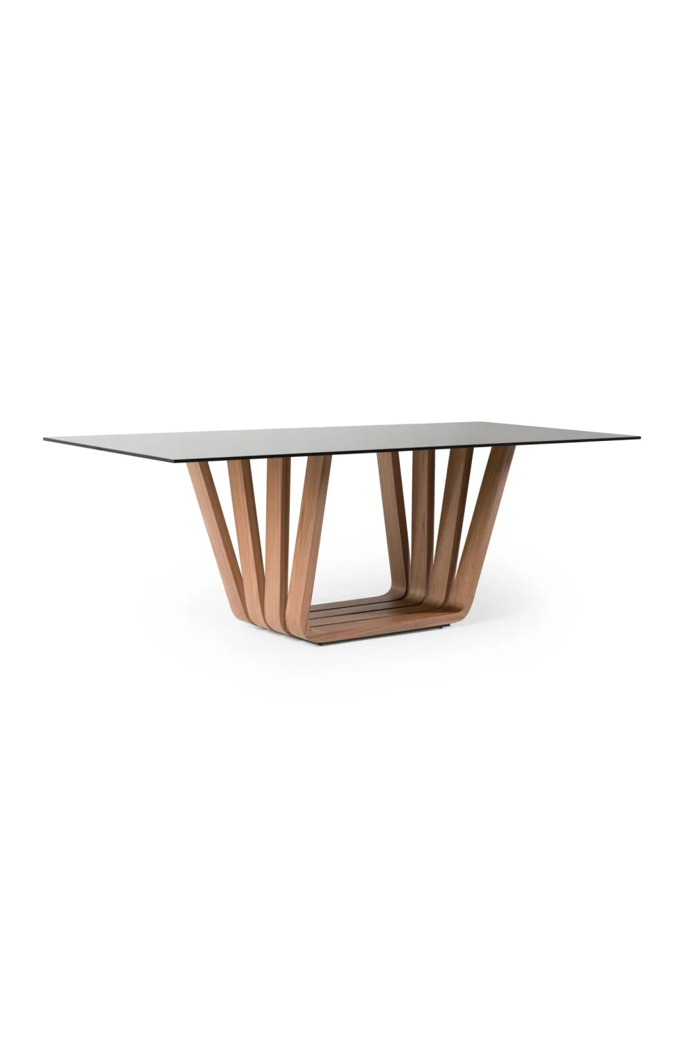 Luxury Solvang Glass Dining Table Modern Italian Style for Villa