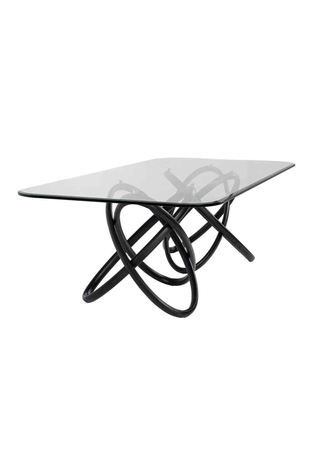 Luxury Spherical Base Rectangular Dining Table Modern Italian Style for Villa