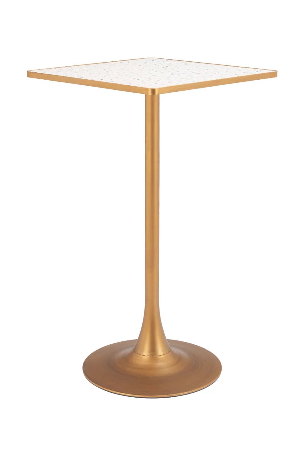 Luxury Spot Square Terrazzo Bar Table Modern Italian Style for Villa