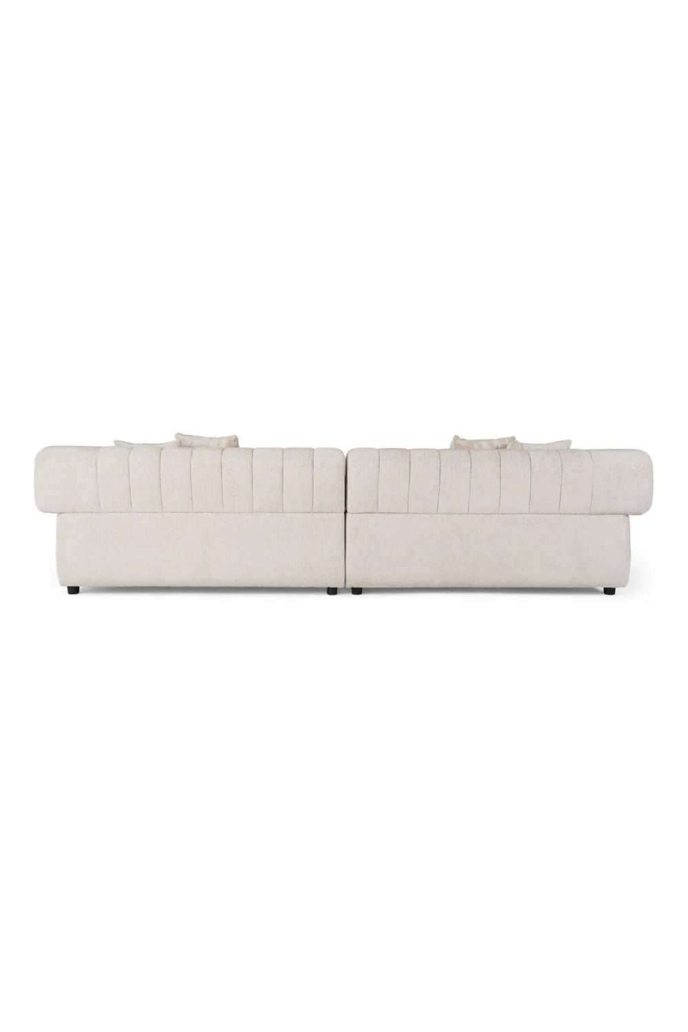 Luxury Square-Armed 2-Piece Sofa Modern Italian Style for Villa