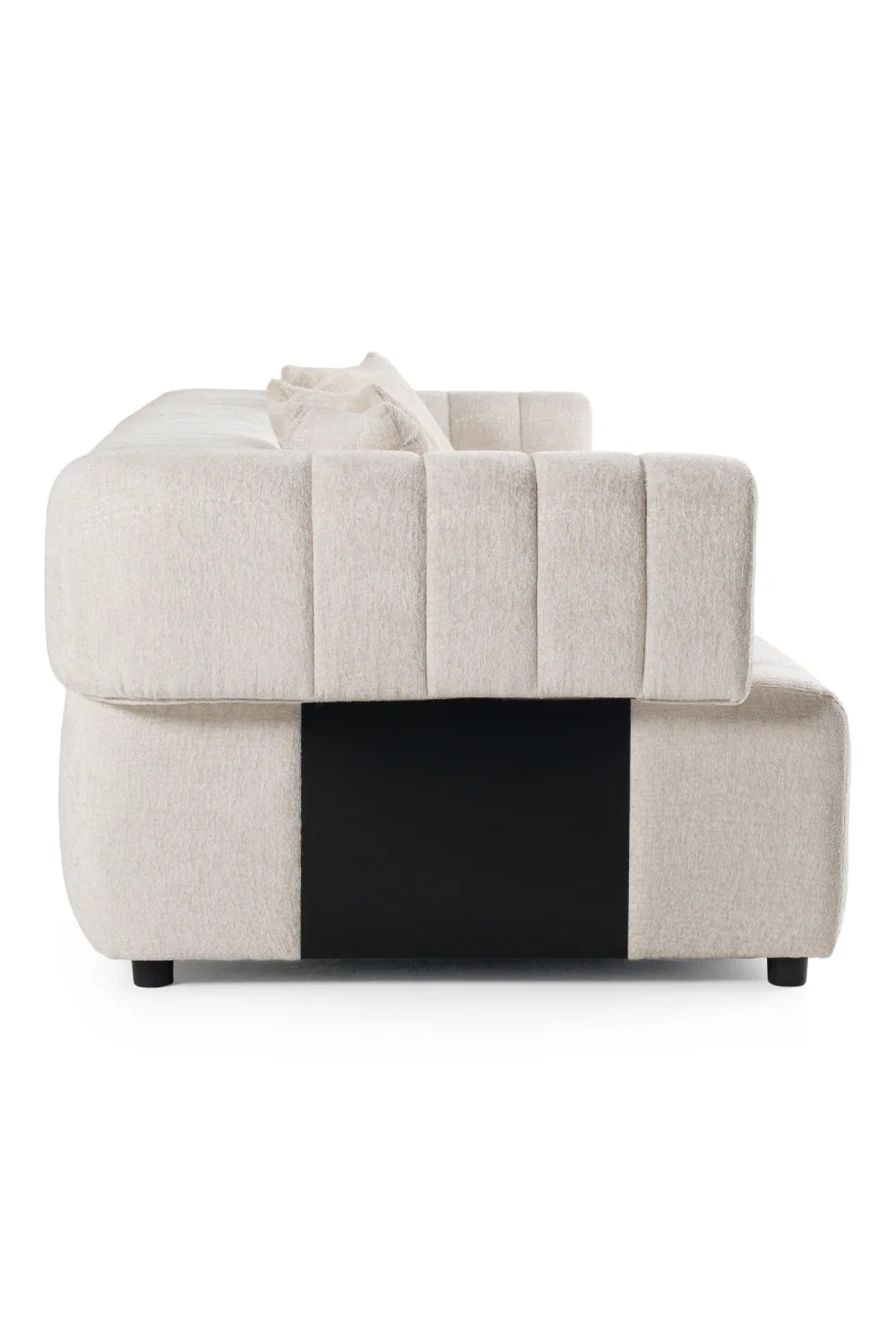 Luxury Square-Armed 2-Piece Sofa Modern Italian Style for Villa