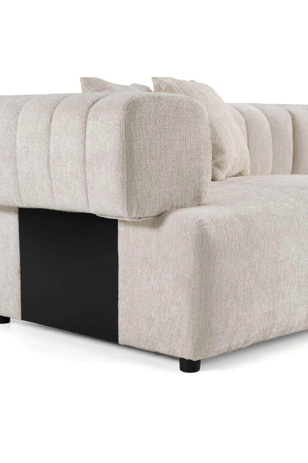 Luxury Square-Armed 2-Piece Sofa Modern Italian Style for Villa