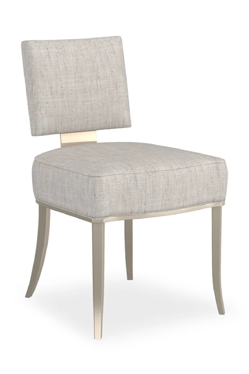 Luxury Square Back Fabric Modern Dining Chair European Style for Villa