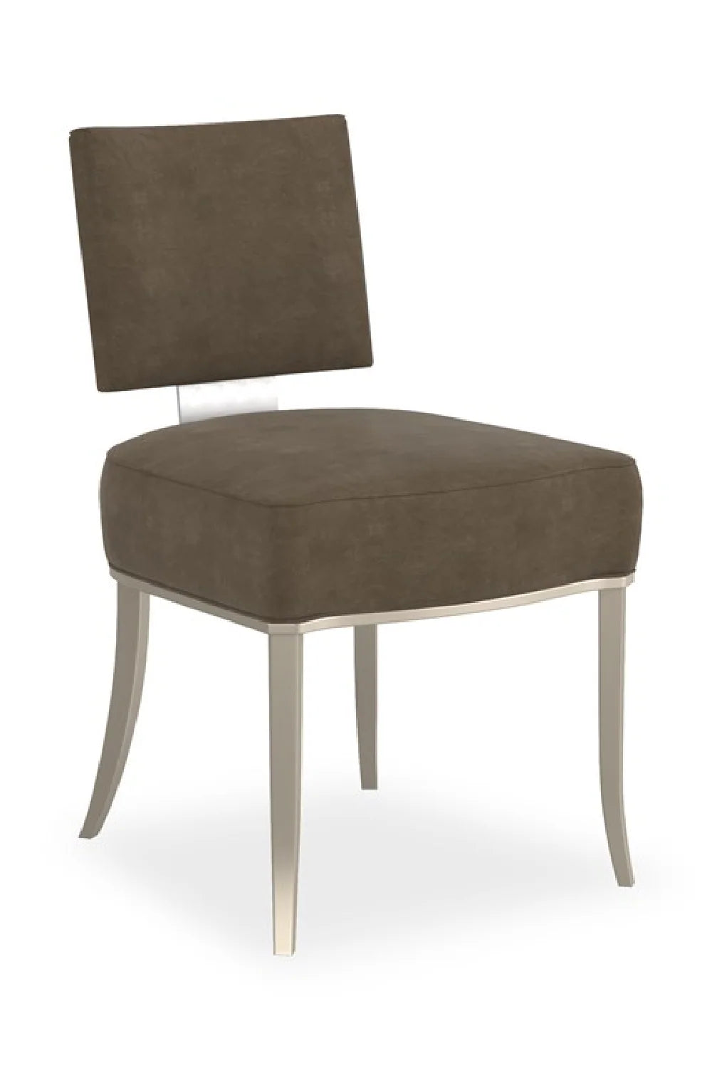Luxury Square Back Fabric Modern Dining Chair European Style for Villa