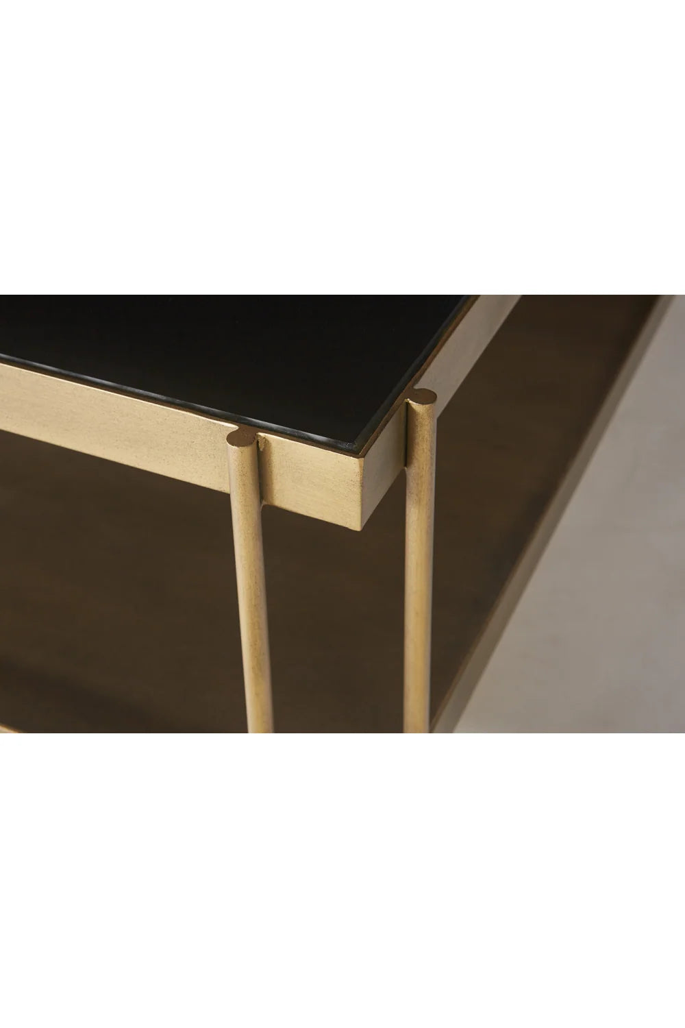 Luxury Square Black Glass Coffee Table Modern Italian Style for Villa