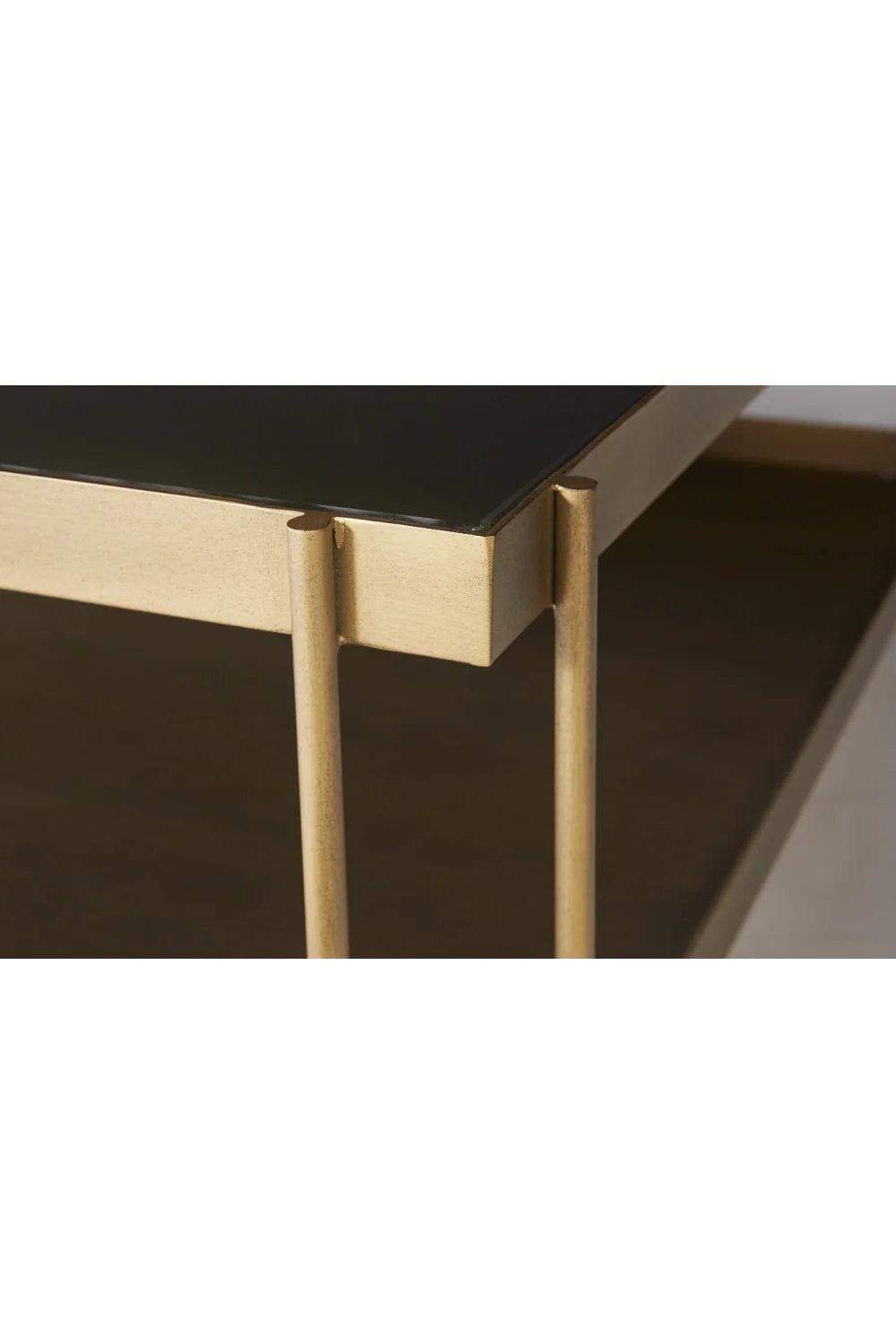 Luxury Square Black Glass Coffee Table Modern Italian Style for Villa