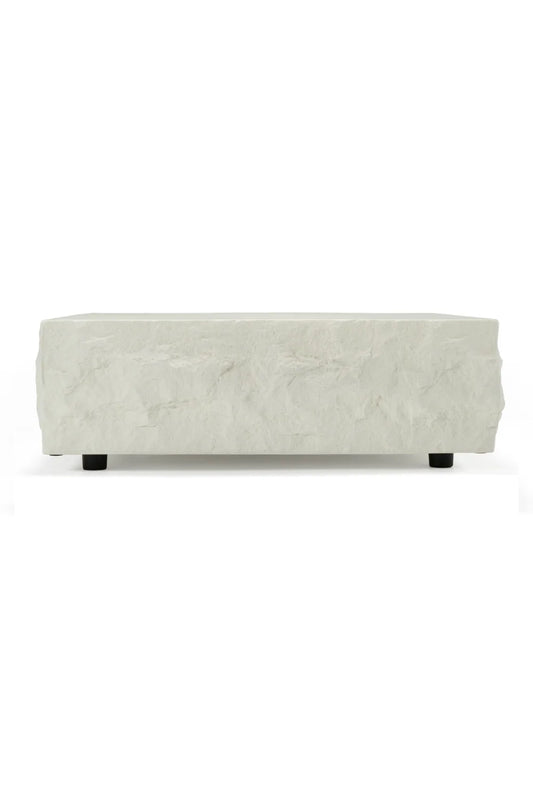 Luxury Square Fiberglass Coffee Table Modern Italian Style for Villa