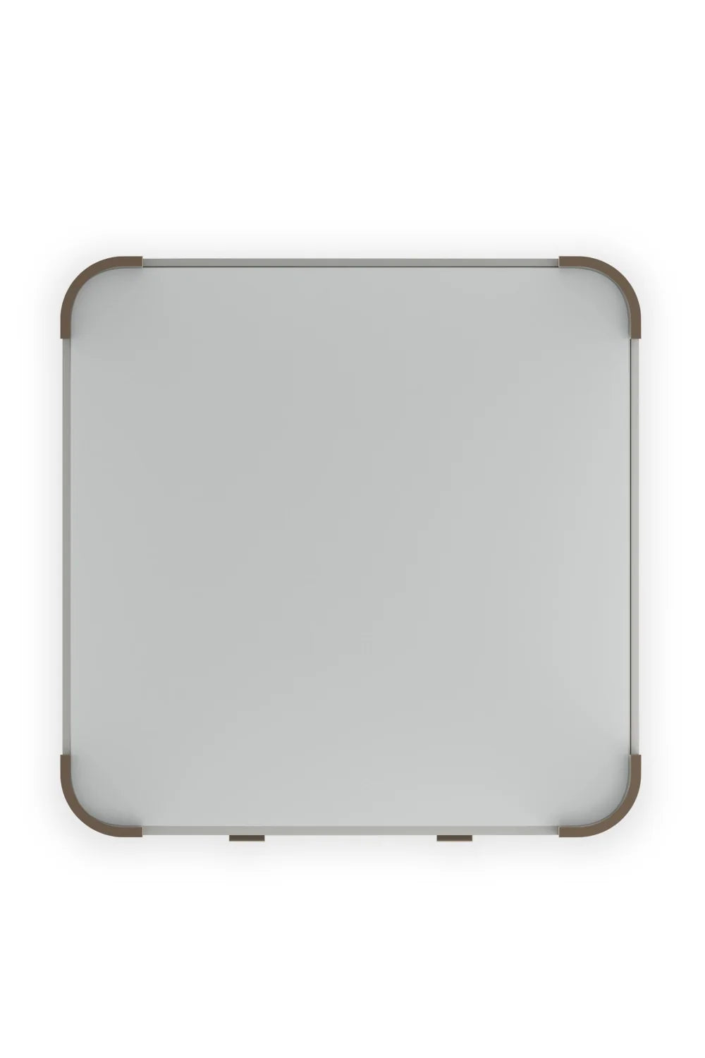 Luxury Square Glass Coffee Table Modern Italian Style for Villa