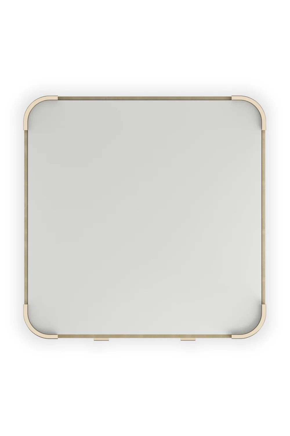 Luxury Square Glass Coffee Table Modern Italian Style for Villa