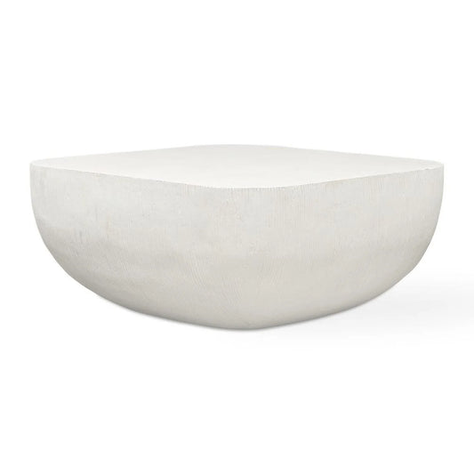 Luxury Square Limestone Coffee Table Modern Italian Style for Villa