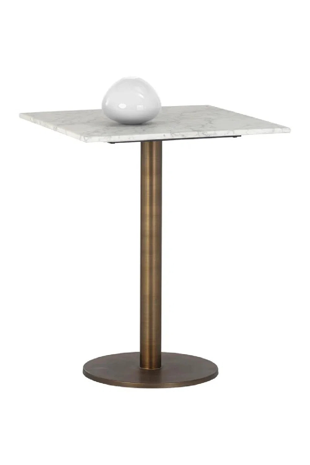 Luxury Square Marble Bistro Table Modern Italian Style for Villa
