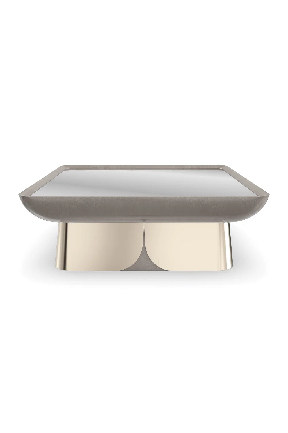 Luxury Square Mirror Coffee Table Modern Italian Style for Villa