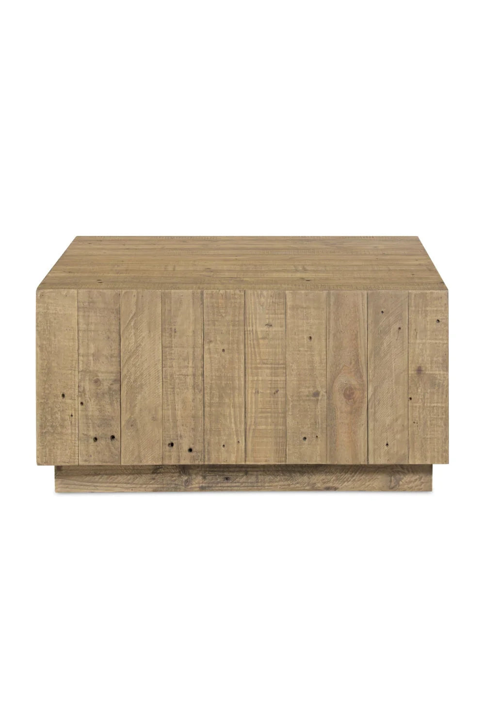 Luxury Square Natural Wood Coffee Table Modern Italian Style for Villa