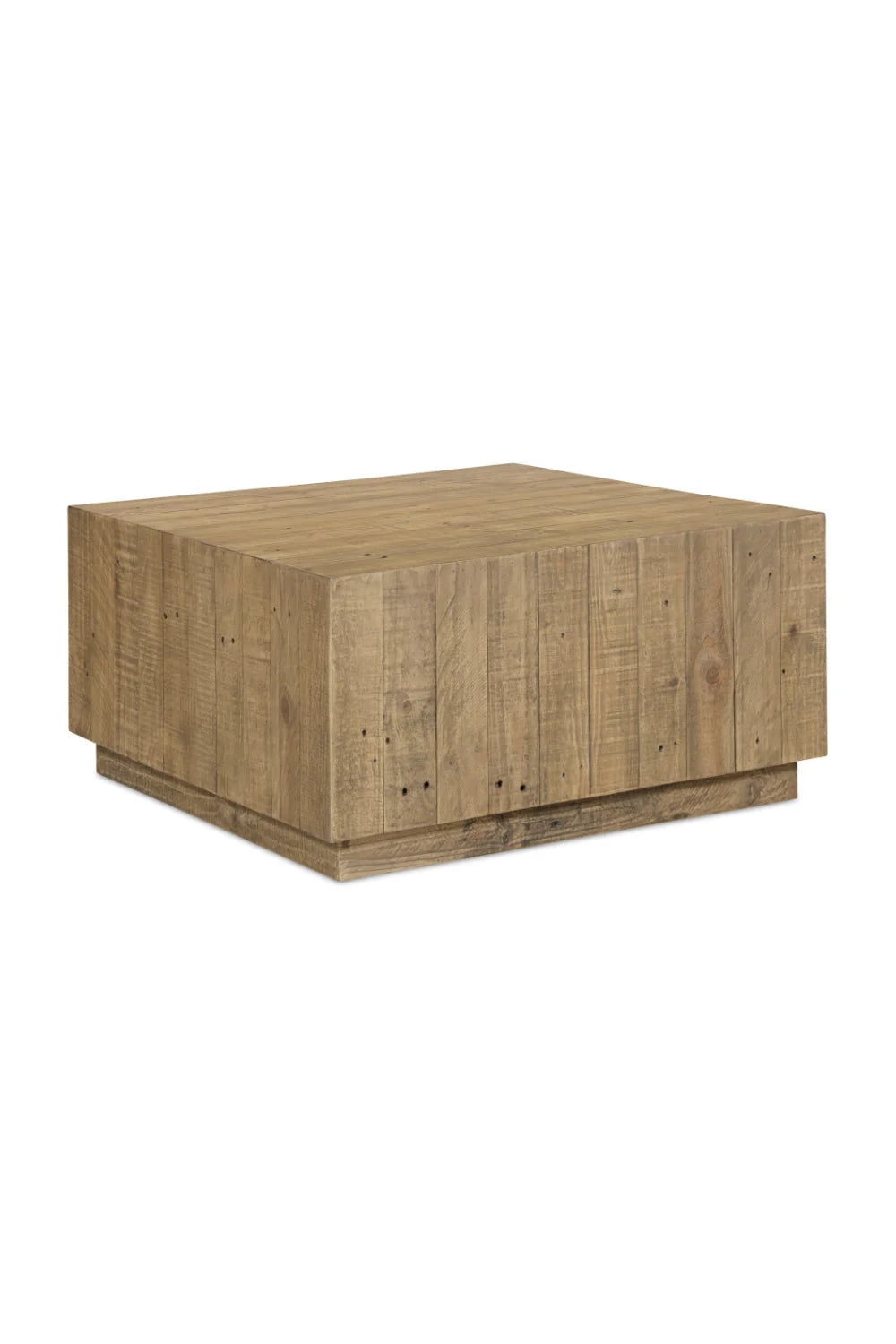 Luxury Square Natural Wood Coffee Table Modern Italian Style for Villa