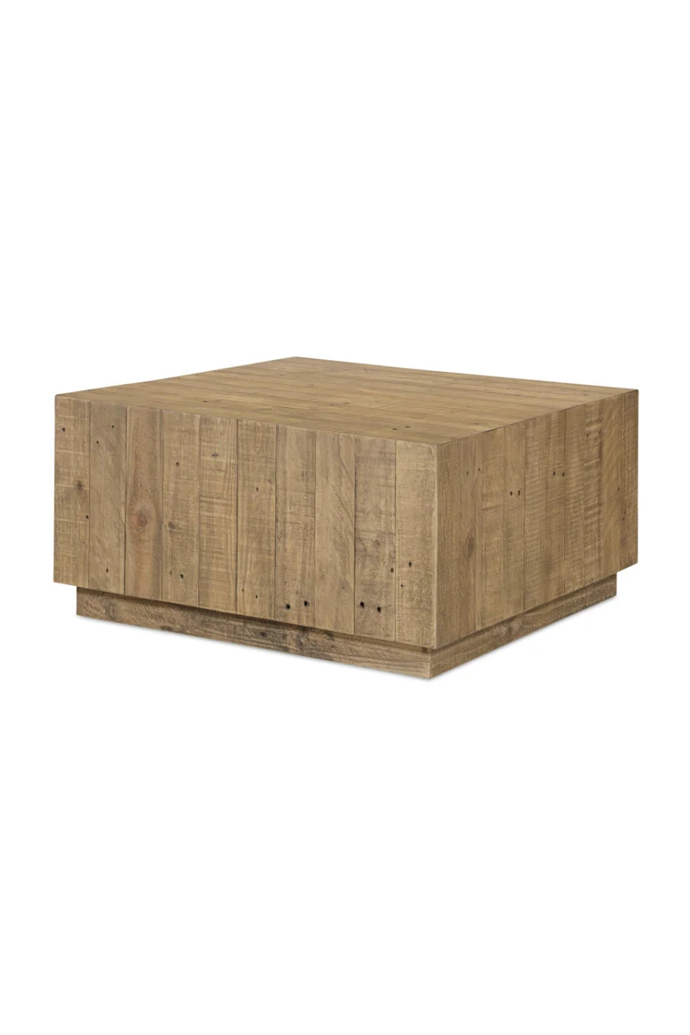 Luxury Square Natural Wood Coffee Table Modern Italian Style for Villa