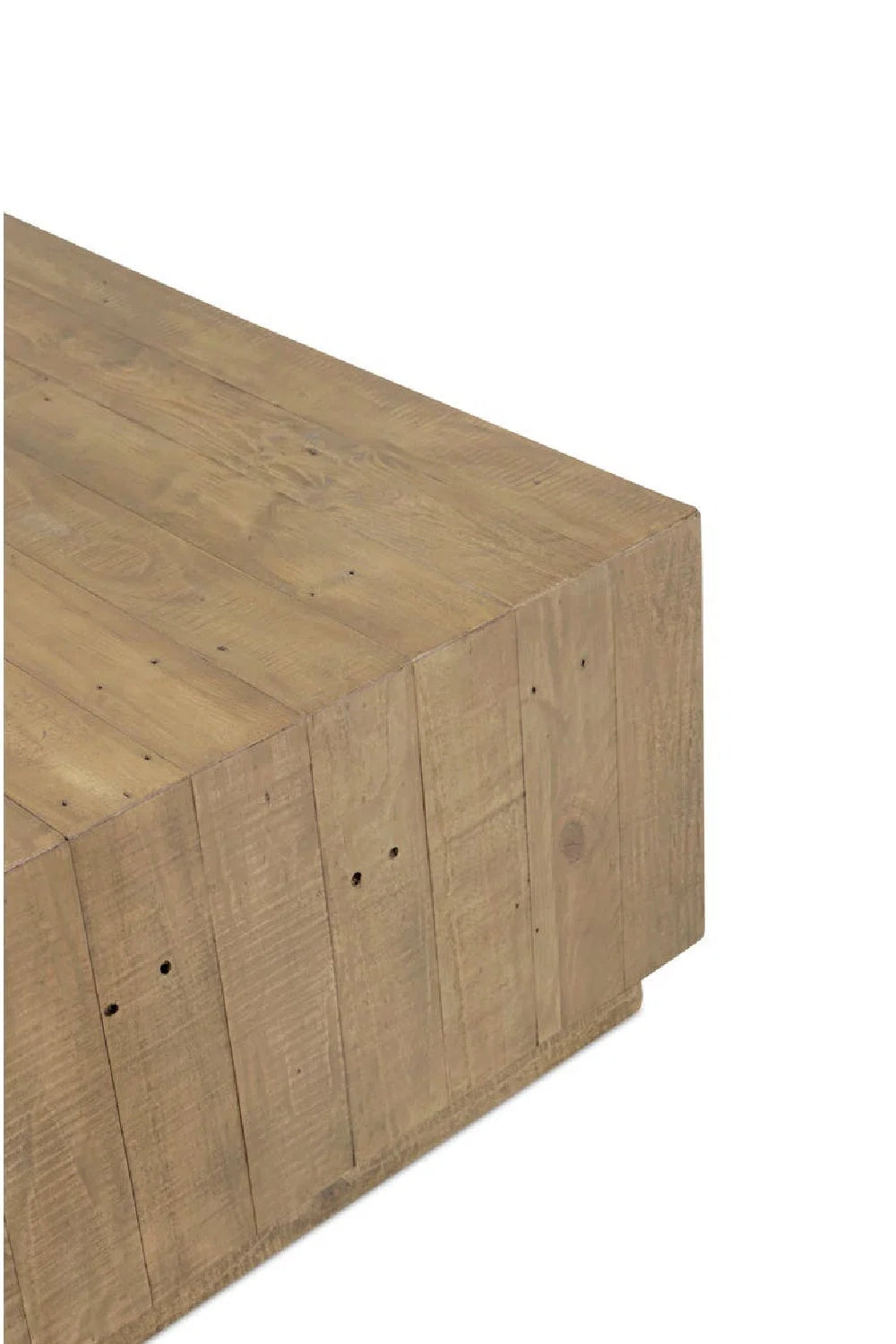 Luxury Square Natural Wood Coffee Table Modern Italian Style for Villa