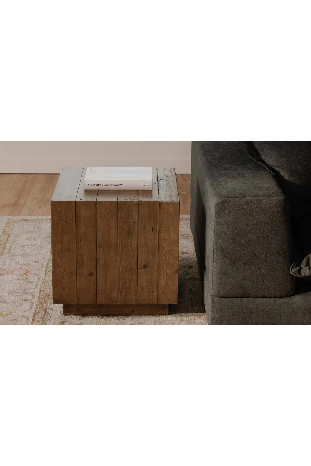 Luxury Square Natural Wood Coffee Table Modern Italian Style for Villa