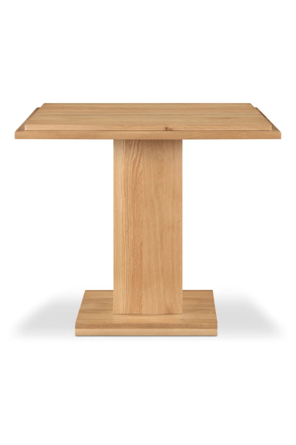 Luxury Square Natural Wood Dining Table Modern Italian Style for Villa