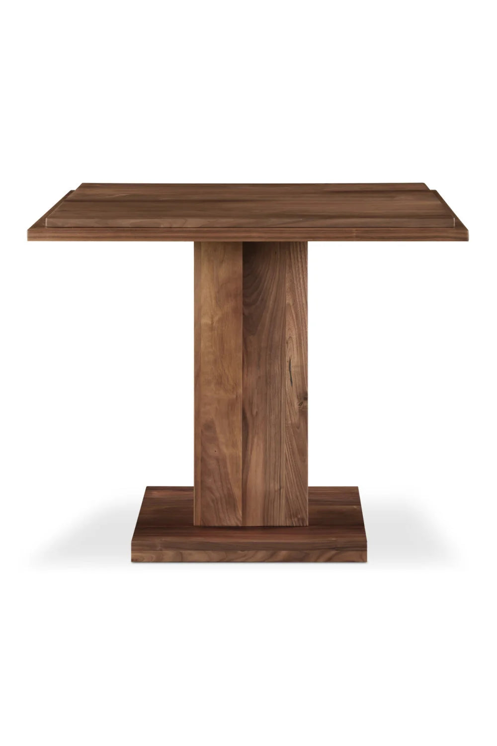 Luxury Square Natural Wood Dining Table Modern Italian Style for Villa
