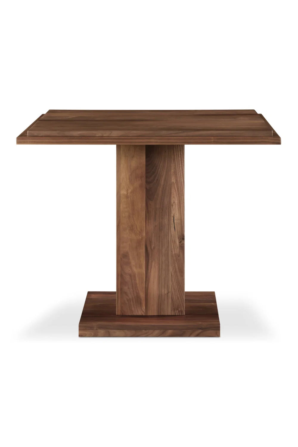 Luxury Square Natural Wood Dining Table Modern Italian Style for Villa