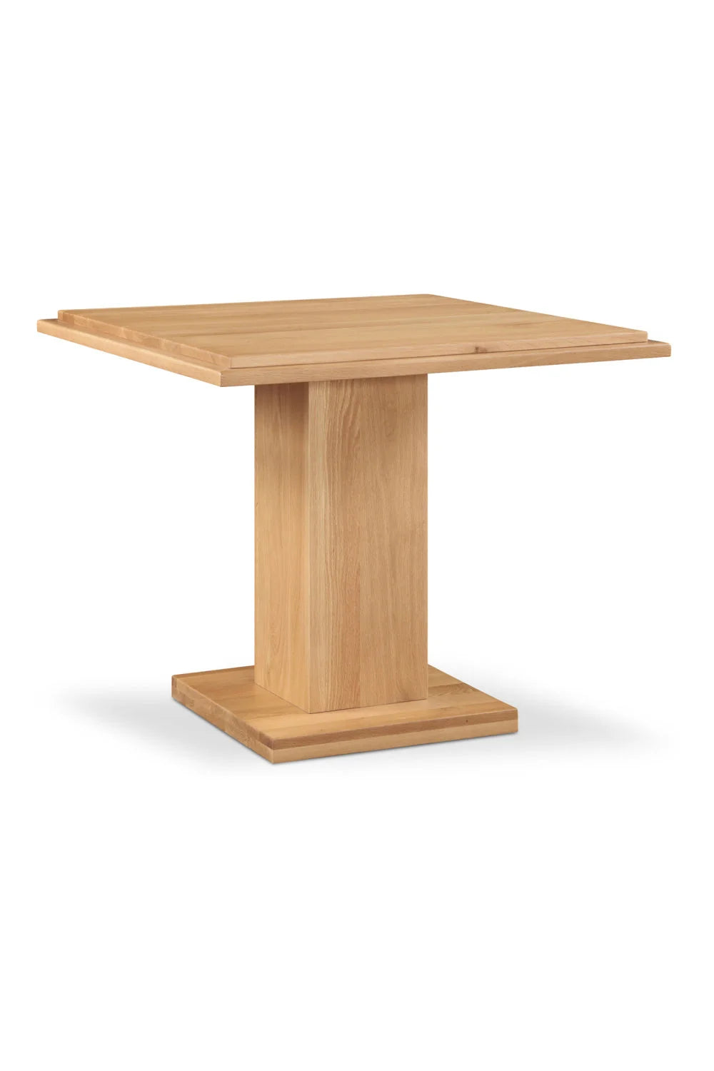 Luxury Square Natural Wood Dining Table Modern Italian Style for Villa