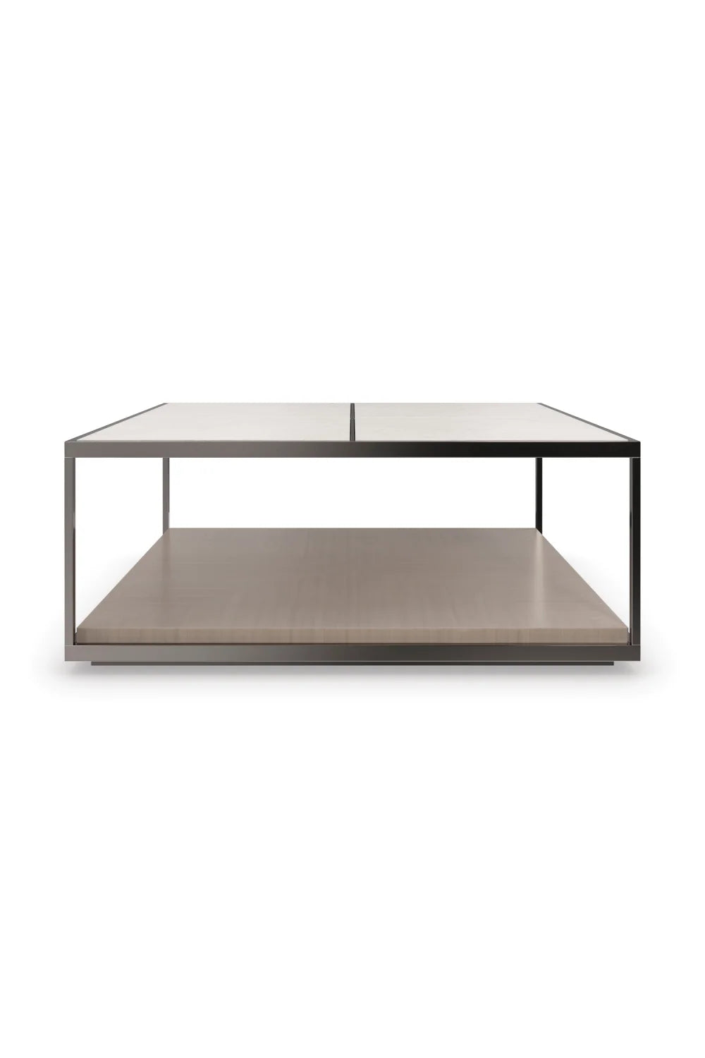 Luxury Square Travertine Stone Coffee Table Modern Italian Style for Villa