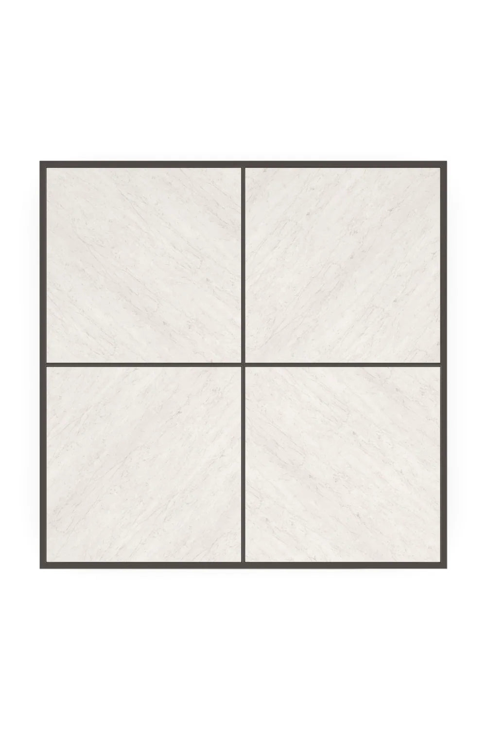 Luxury Square Travertine Stone Coffee Table Modern Italian Style for Villa