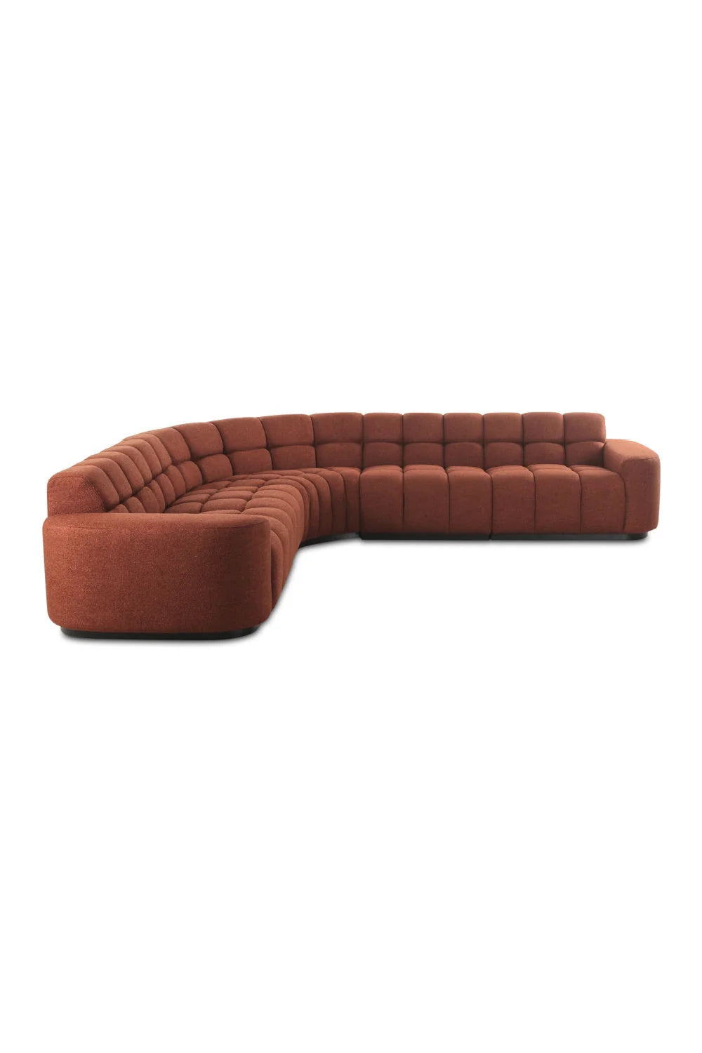 Luxury Square Tufted L-Shaped Sectional Sofa Modern Italian Style for Villa