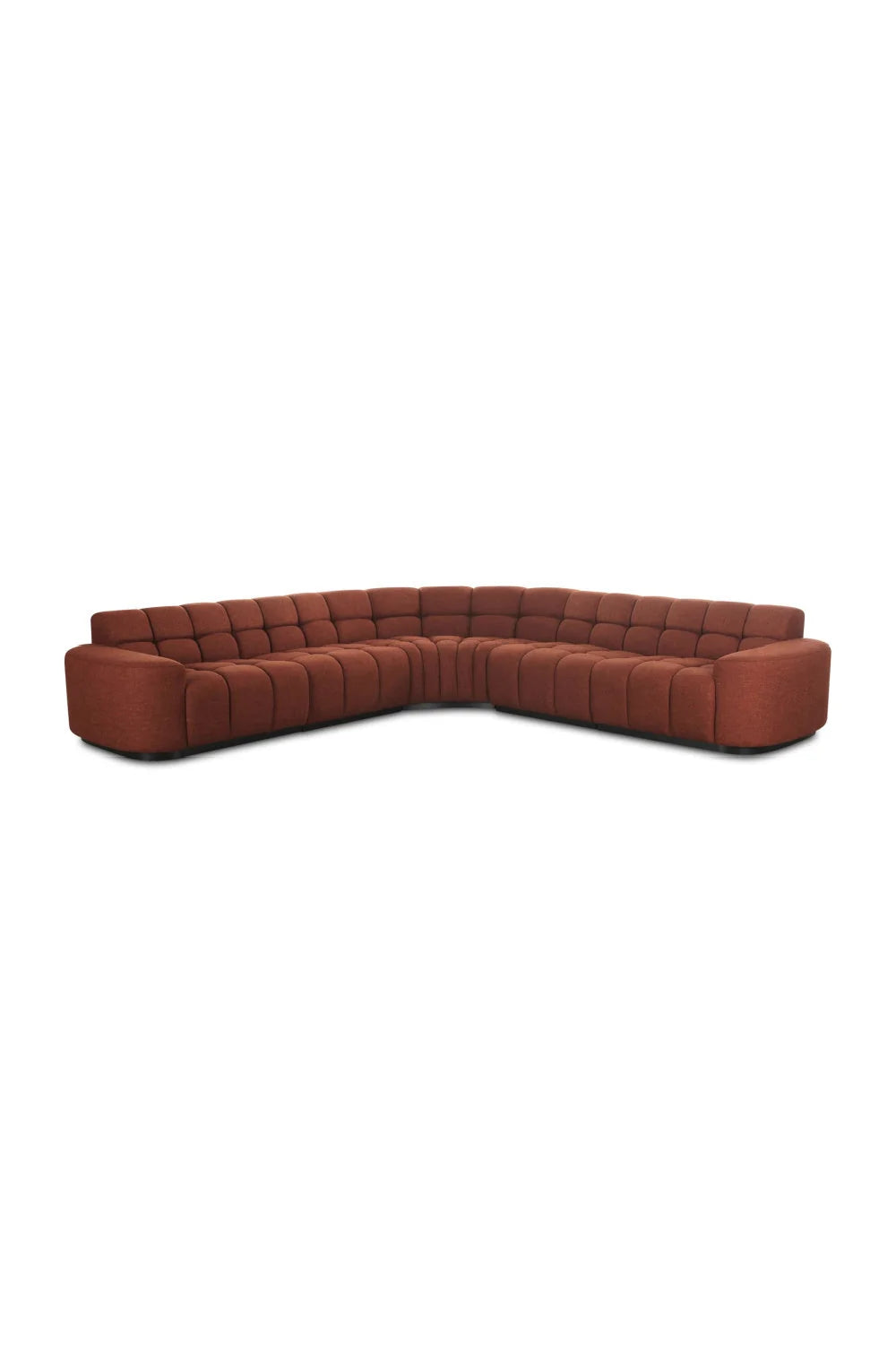 Luxury Square Tufted L-Shaped Sectional Sofa Modern Italian Style for Villa