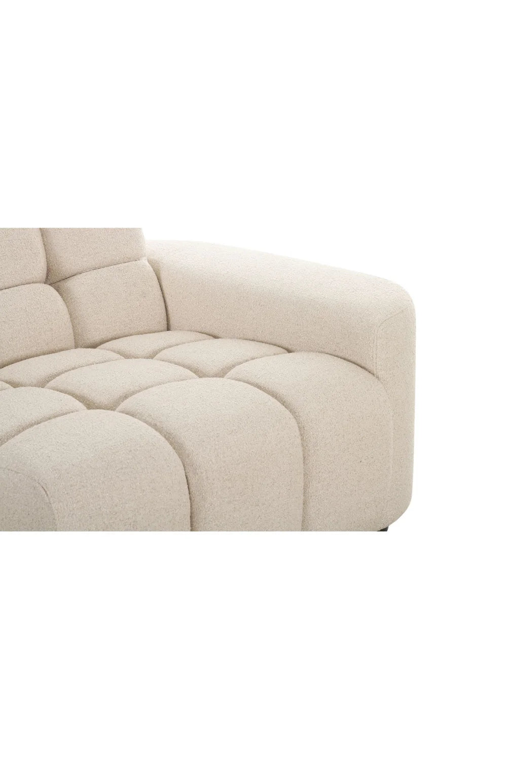 Luxury Square Tufted L-Shaped Sectional Sofa Modern Italian Style for Villa