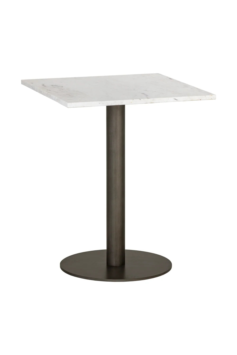 Luxury Square White Marble Bistro Table Modern Italian Style for Villa