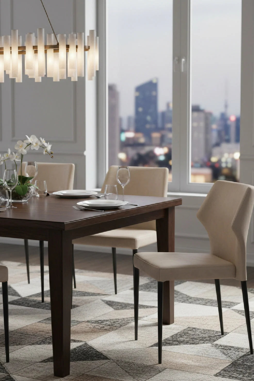 Luxury Stackable Modern Dining Chair European Style for Villa