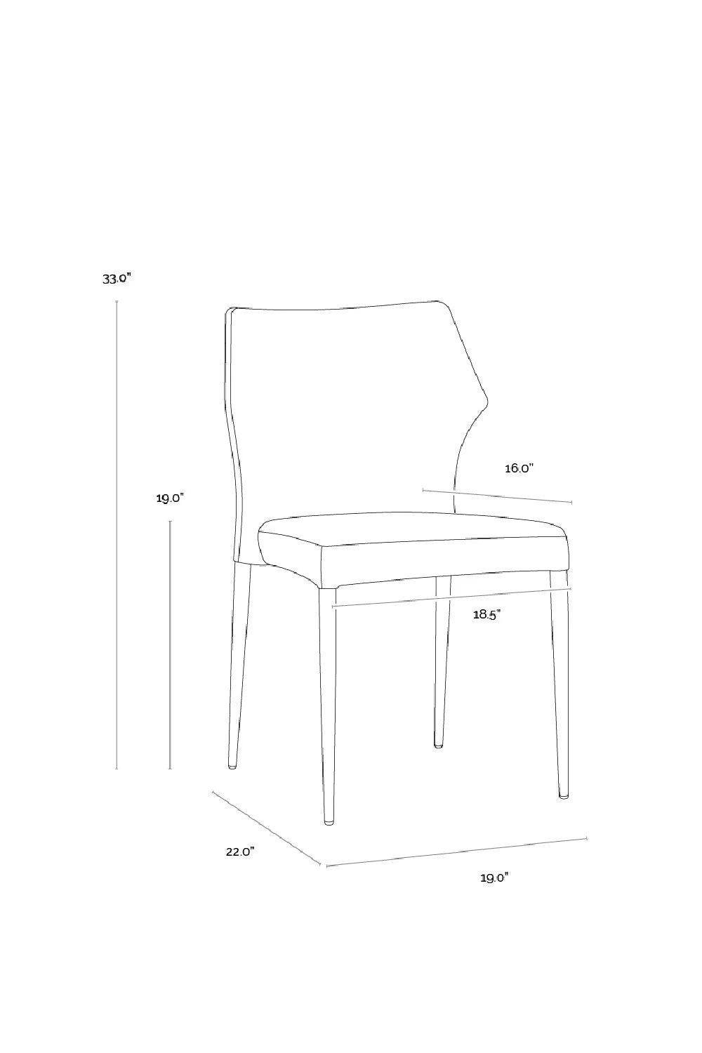 Luxury Stackable Modern Dining Chair European Style for Villa
