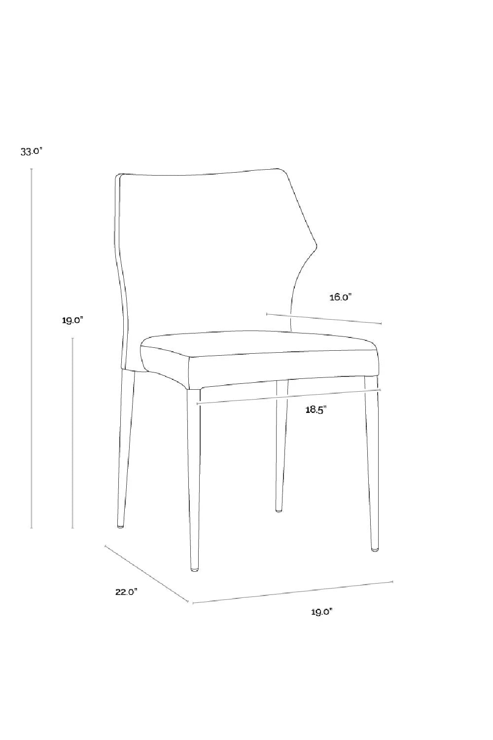 Luxury Stackable Modern Dining Chair European Style for Villa