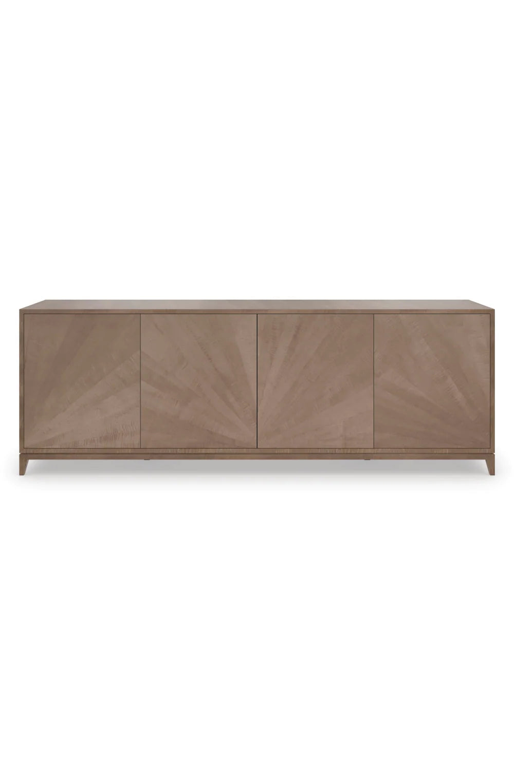 Luxury Starburst Wooden Sideboard European Style for Villa