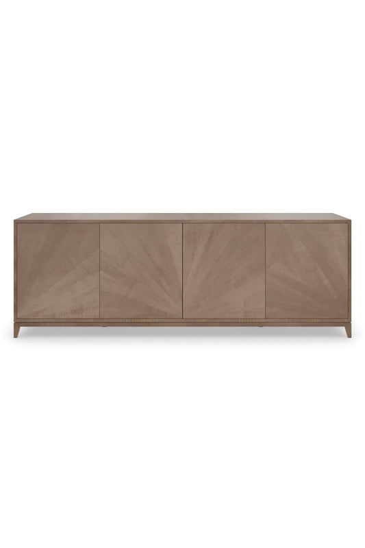 Luxury Starburst Wooden Sideboard European Style for Villa