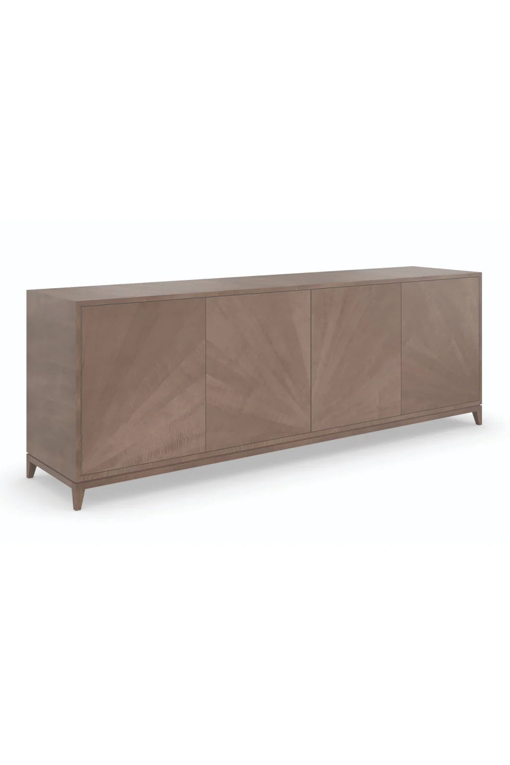 Luxury Starburst Wooden Sideboard European Style for Villa