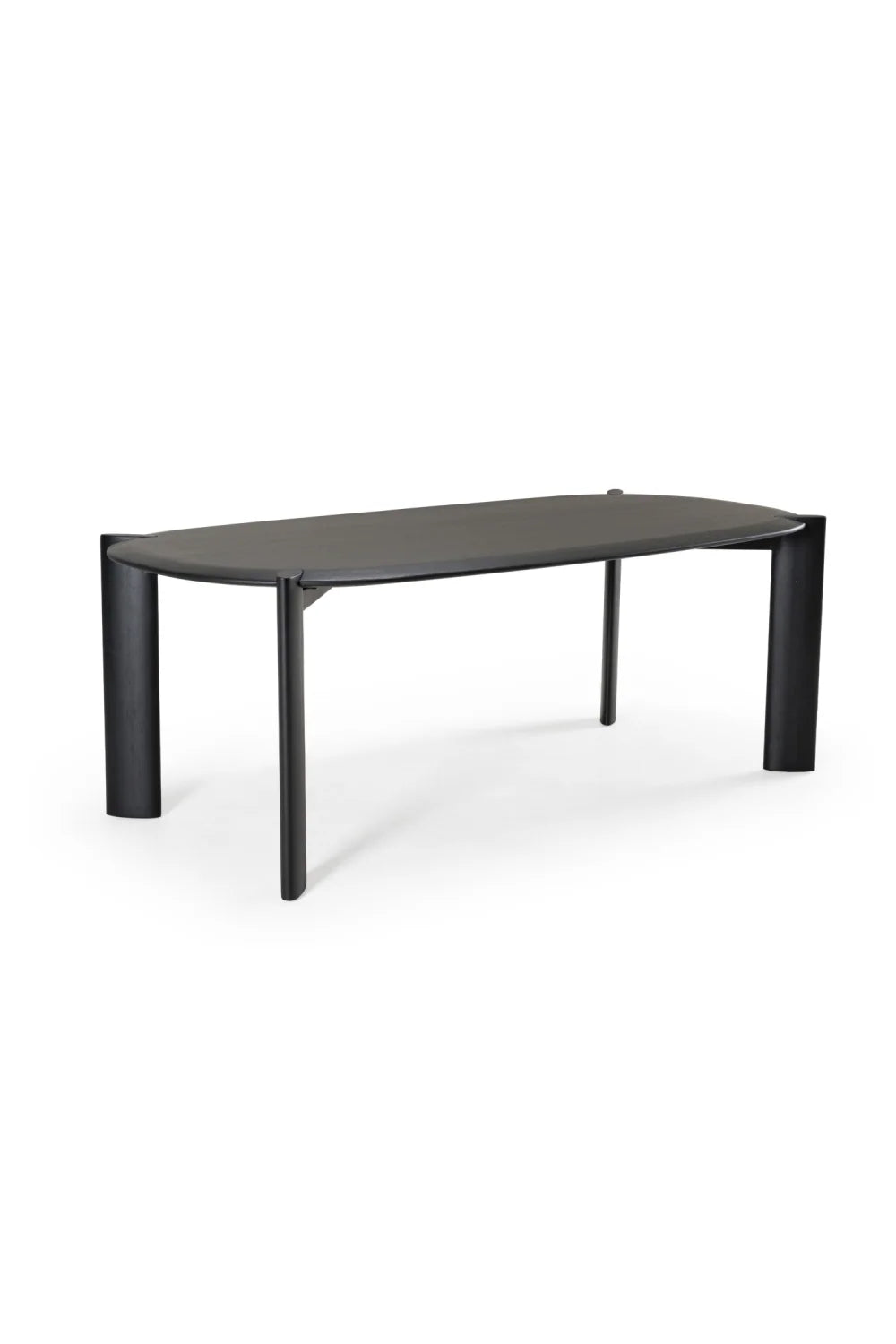Luxury Steven Wooden Oval Dining Table Modern Italian Style for Villa