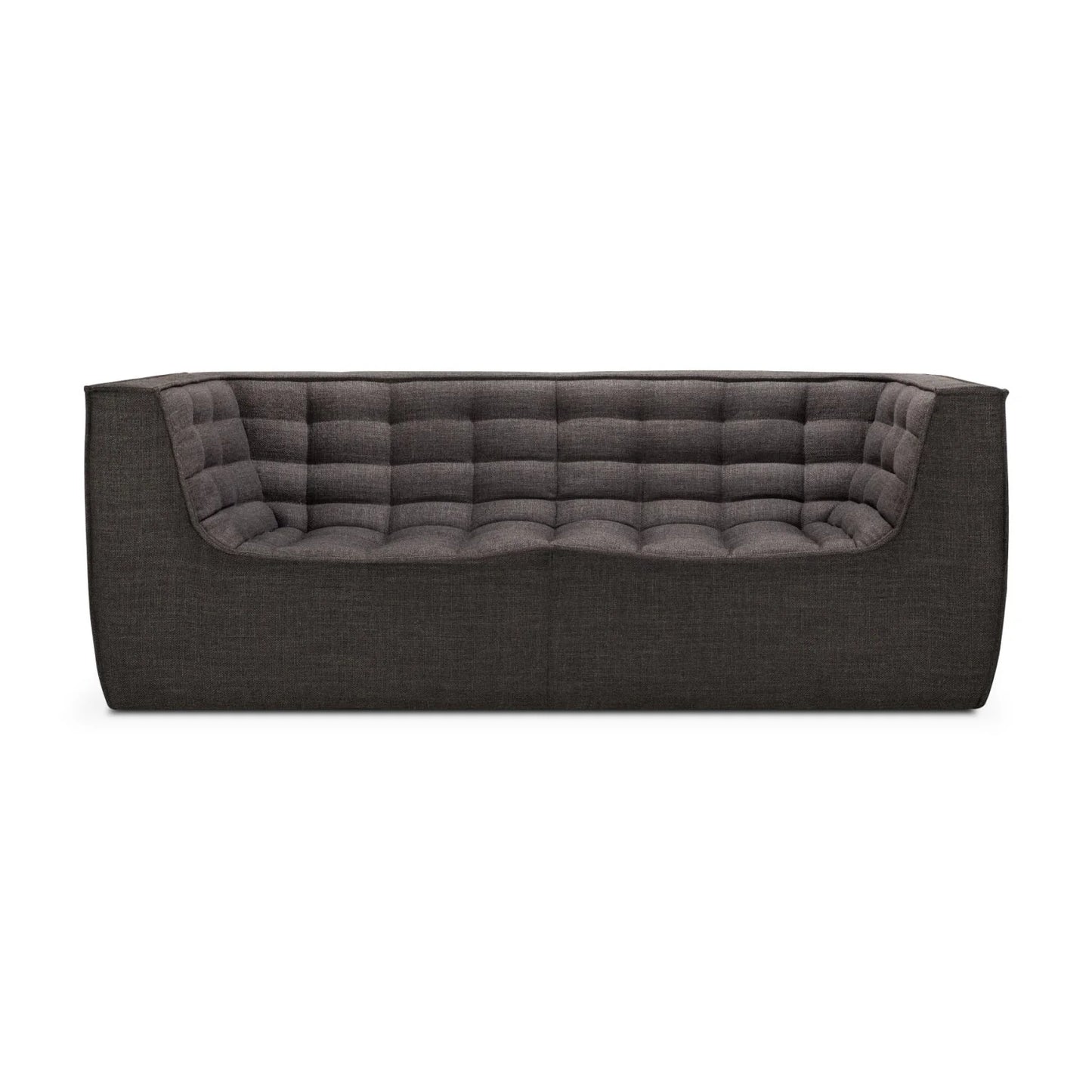 Luxury Stitched Detail 2-Seater Sofa Modern Italian Style for Villa