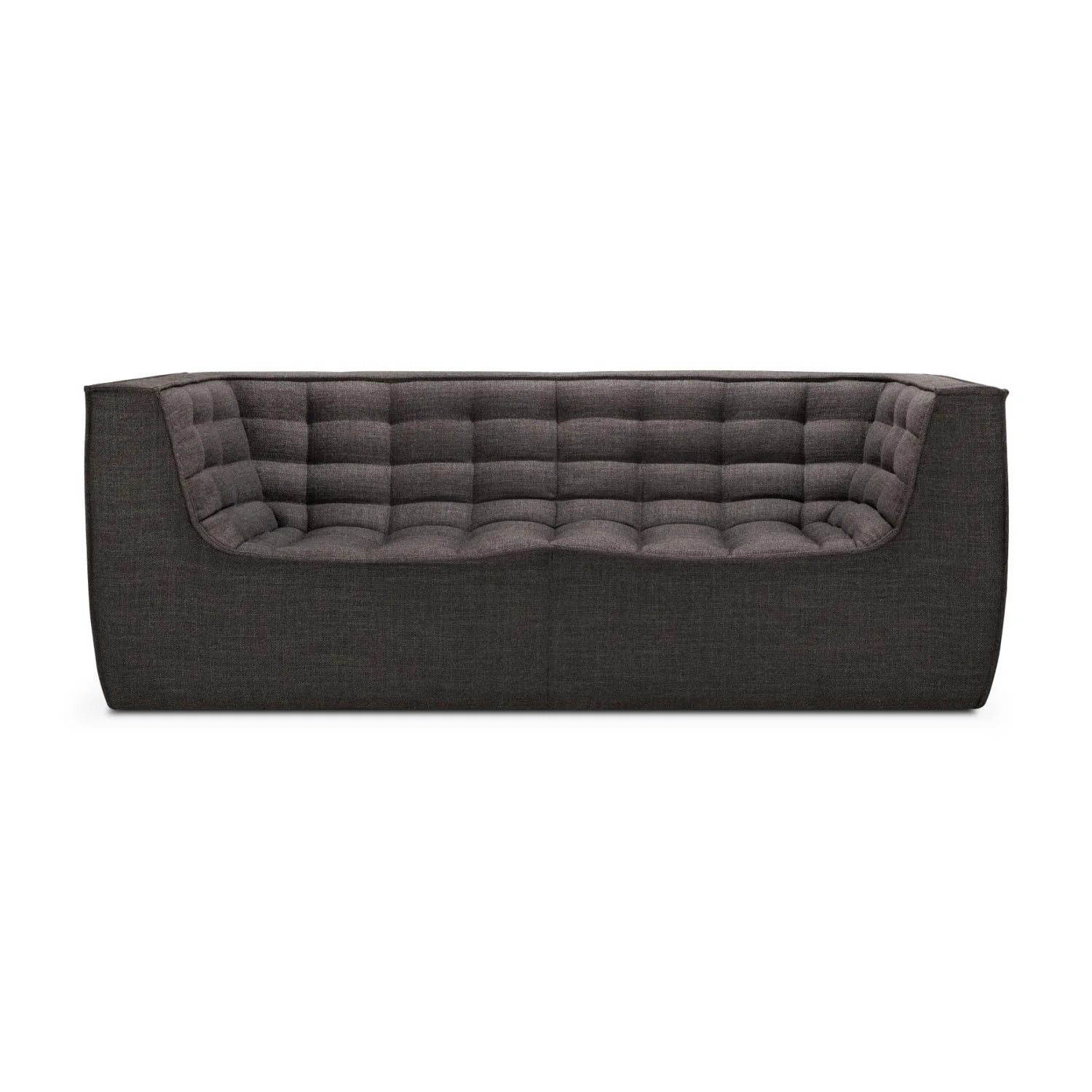 Luxury Stitched Detail 2-Seater Sofa Modern Italian Style for Villa