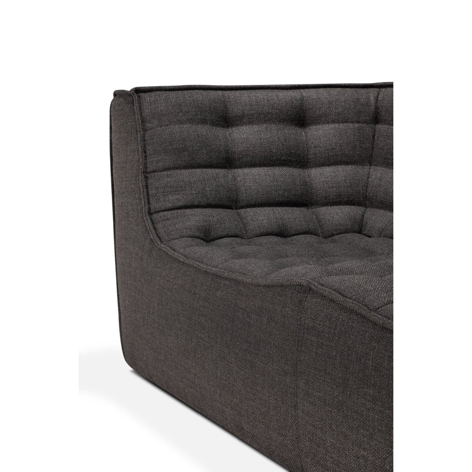 Luxury Stitched Detail 2-Seater Sofa Modern Italian Style for Villa