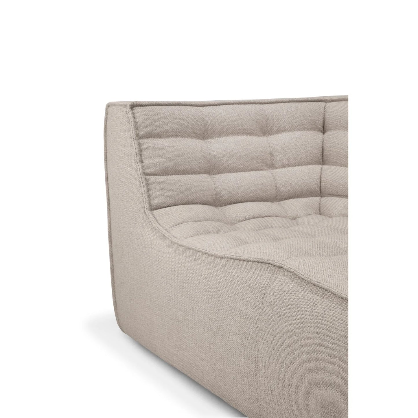 Luxury Stitched Detail 2-Seater Sofa Modern Italian Style for Villa