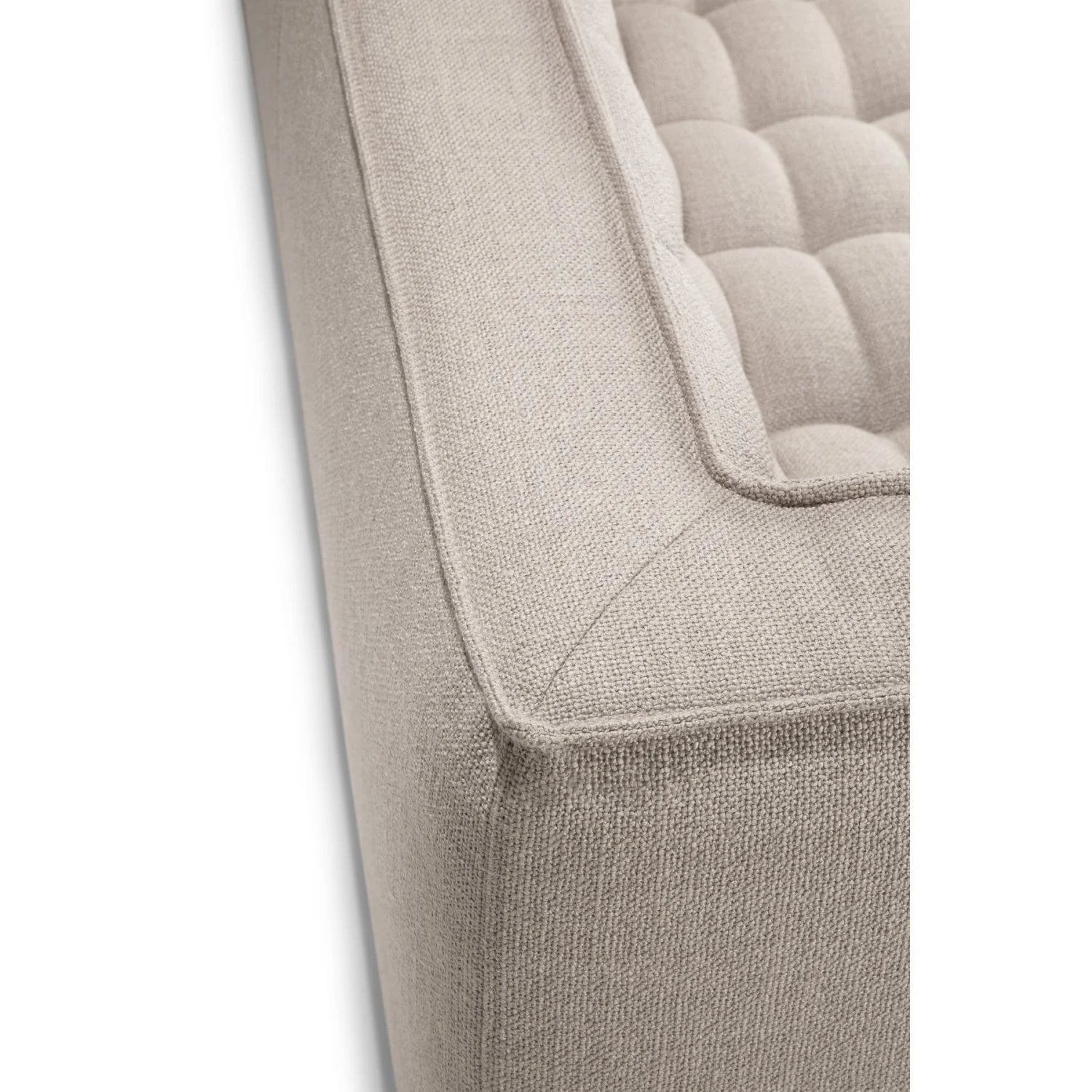 Luxury Stitched Detail 2-Seater Sofa Modern Italian Style for Villa
