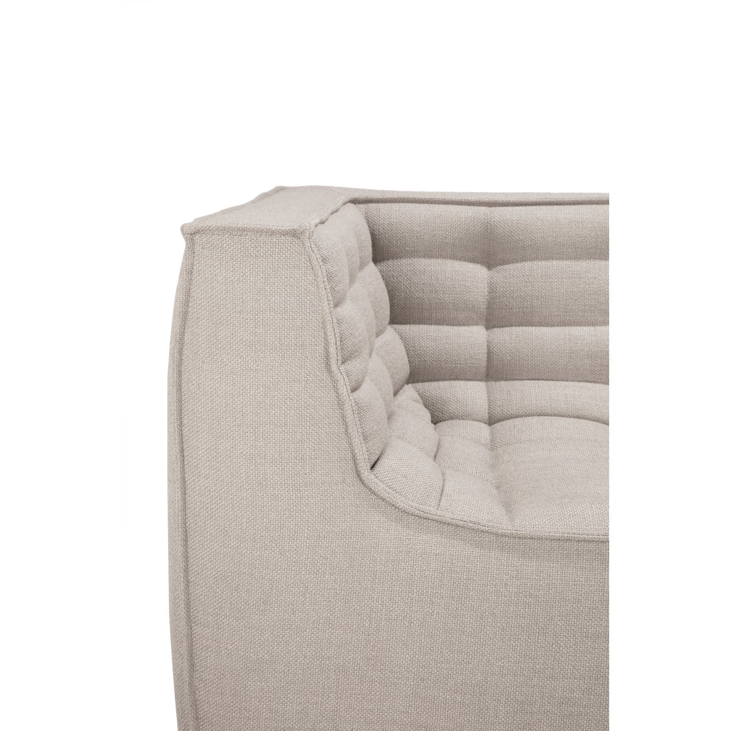 Luxury Stitched Detail 2-Seater Sofa Modern Italian Style for Villa
