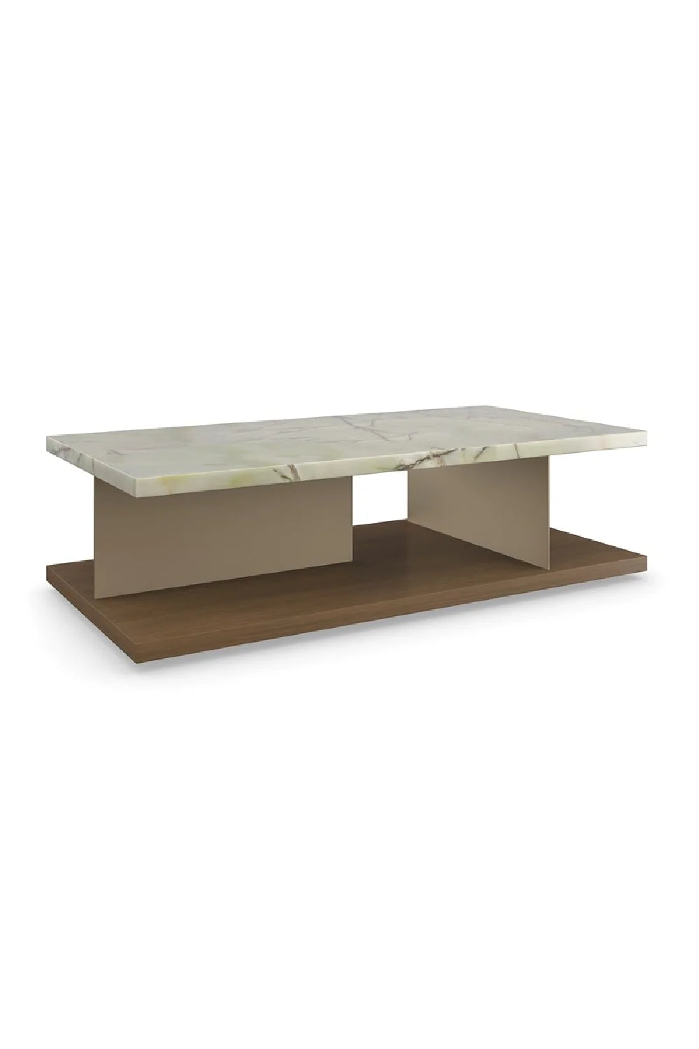 Luxury Stone Top Coffee Table Modern Italian Style for Villa