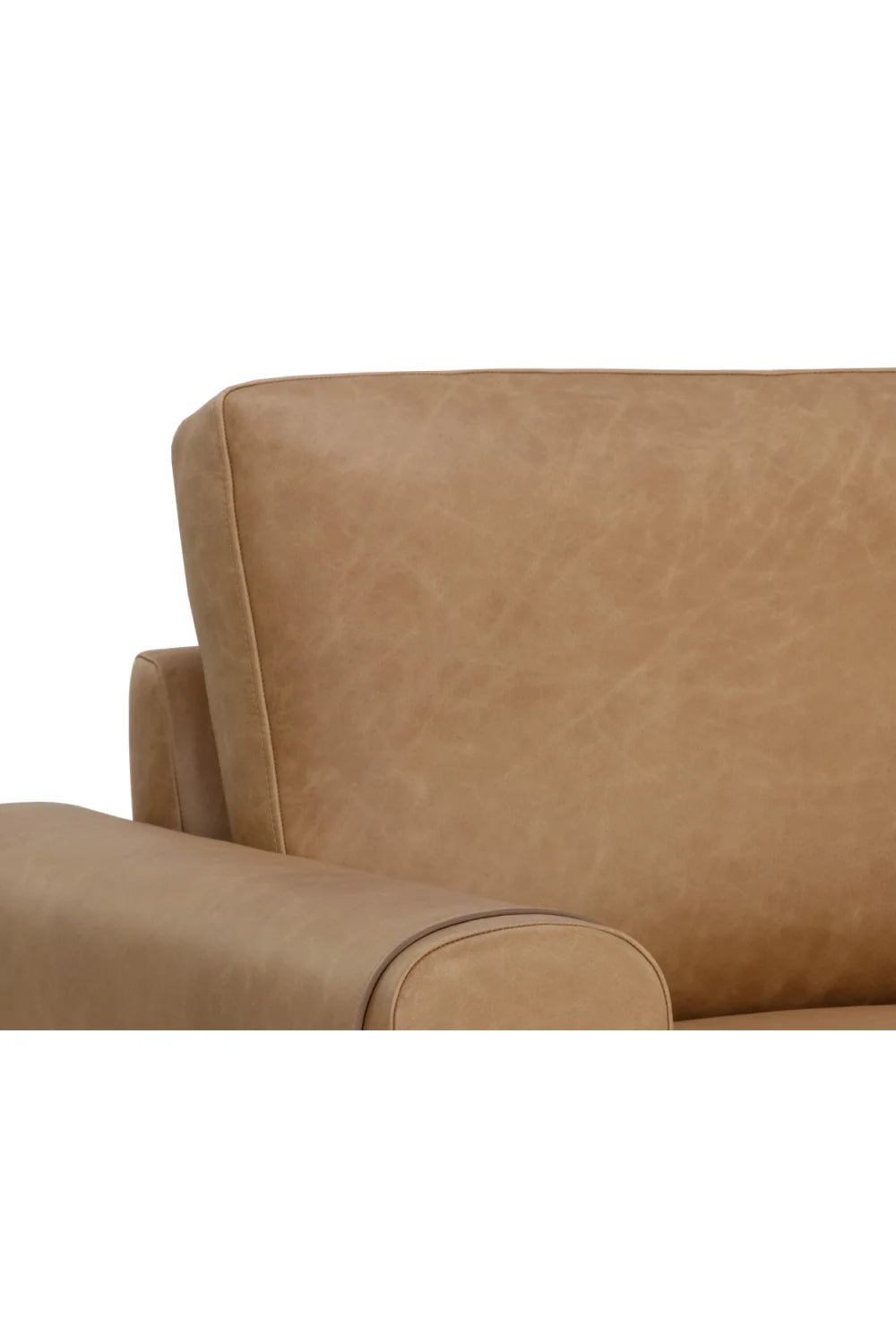 Luxury Strapped Brown Leather Lounge Chair Modern Italian Style for Villa
